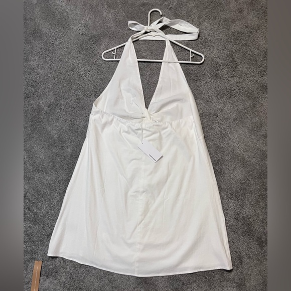 Reformation White Jessellla Mini Dress. Size 12 - Picture 3 of 4